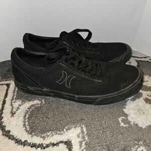 Hurley Men’s Shoes Hobart Laced Black Sneakers New Box Skater Surf  Comfort 9